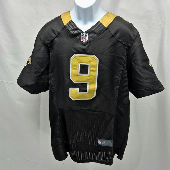 Other - New Orleans Saints Nike Drew Brees #9 NFL Game Football Jersey Black Gold 44 XL